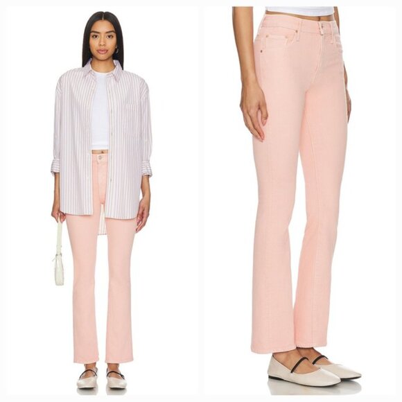 MOTHER NWT The Insider Hover jeans in Peach Parfait - Picture 1 of 5